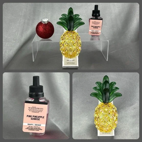 Bath & Body Works Wallflower Plug-in + Pink‎ Pineapple Sunrise Fragrance Refill