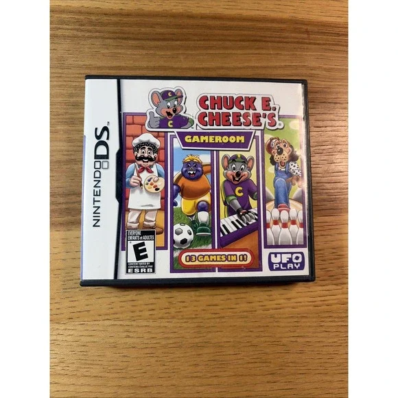 Chuck E. Cheese's Party Games (Nintendo DS) CIB Complete with Manual Authentic