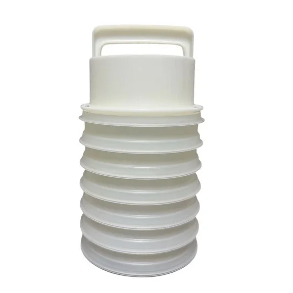 Vintage Tupperware Burger Patty Press Ring 6 Keepers & Lid 9 Pc Set 4.5