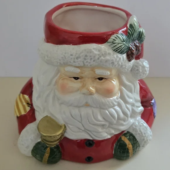 Ceramic Santa Candle