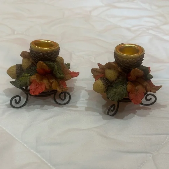 Autumn Leaf Candle Holders