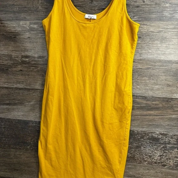 Forever 21 Mustard Yellow Midi Dress