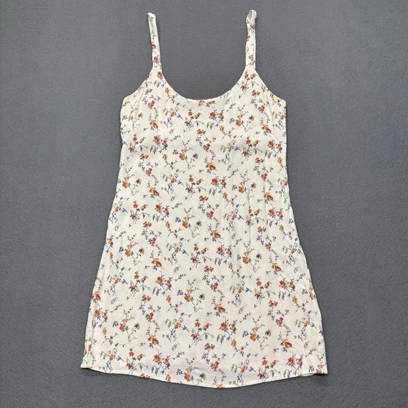 Reformation Pulglia Mini Dress Size 4 Off White Floral Feminine Dainty Romantic