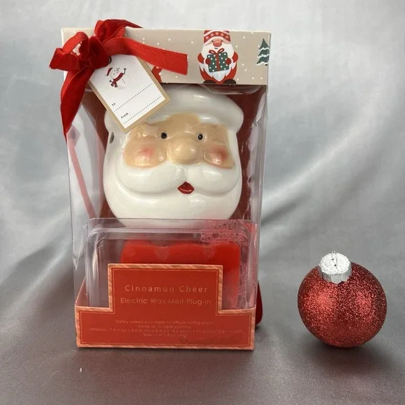 Santa Electric Plug-in Wax Warmer Nightlight Wax Melts Cinnamon Cheer‎ Christmas