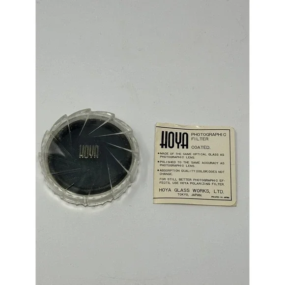 Hoya PL 49mm Lens Filter Linear-Polarizer vintage W Case S6