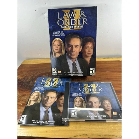 Law & Order II Double or Nothing PC CD ROM Game‎ for Win 98/2000/ME/XP 2003