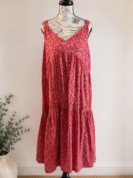 Joie Coral Red Boho Sleeveless