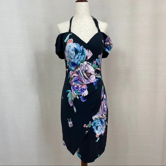 Bebe Off Shoulder Floral Dress
