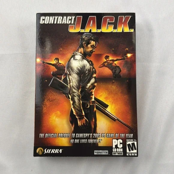 Contract Jack Sequel To No One Lives Forever, 2003, PC Game New / US Sealed Box