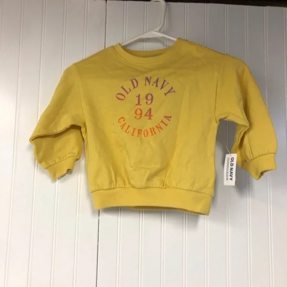 Old Navy Kids Yellow Sweatshirt 2T