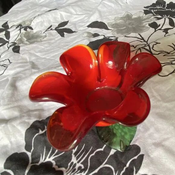 Murano-Style Hand Blown Colorful Stunning Candle Votive