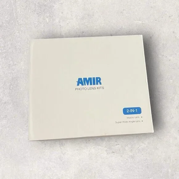 Amir Photo Lens kit, 2 In 1, Macro And Super Wide Lens
