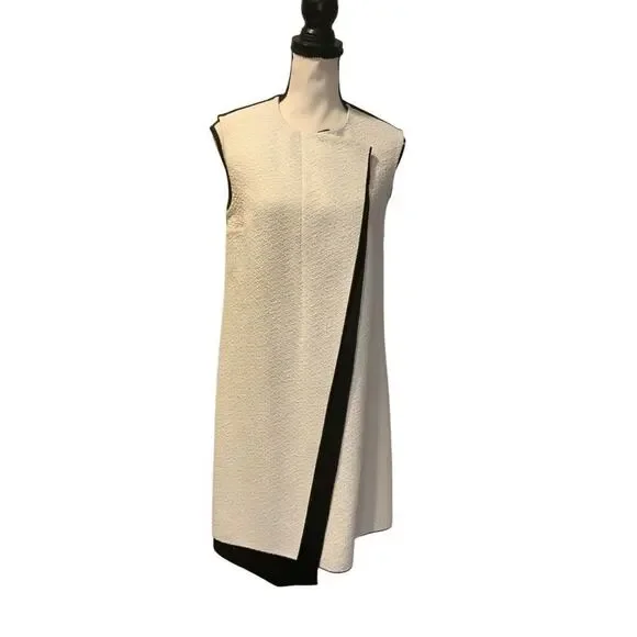Colorblock Black White Mini Dress