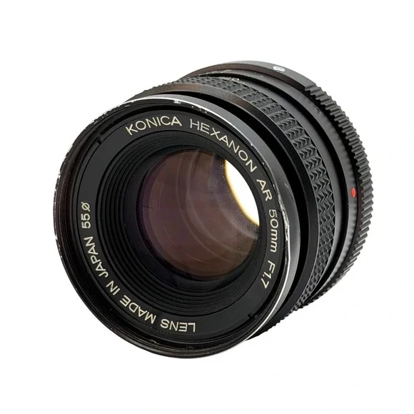 Konica Hexanon AR 50mm f1.7 Vintage Prime Manual Focus Lens Japan 55mm Filter