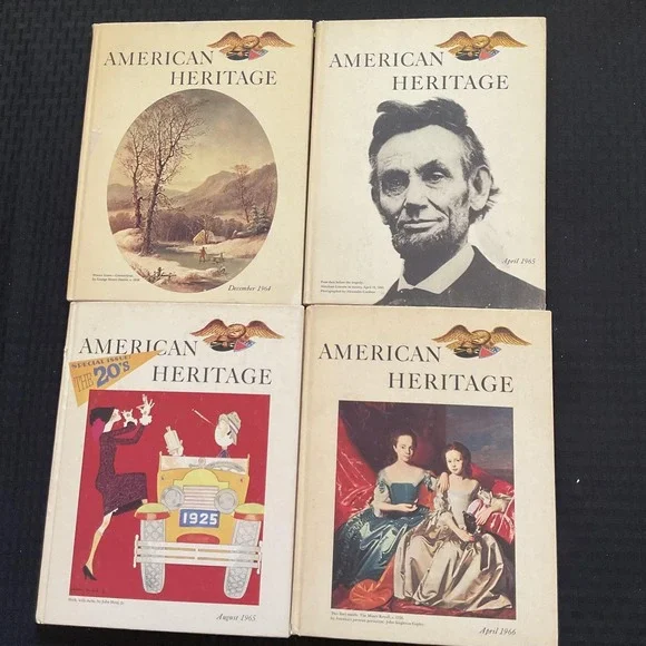 Vintage‎ American Heritage Magazine Lot 1964-1966 Illustrated History Hardcover