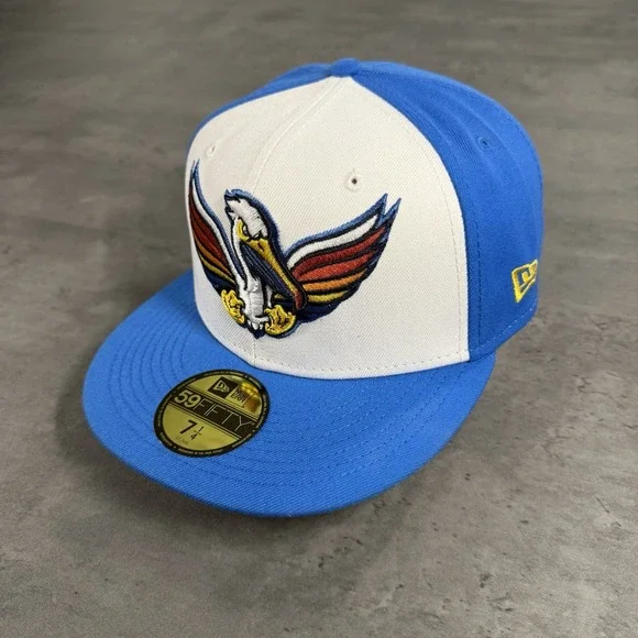Myrtle Beach Pelicans Hat New Era Cap 7 1/4 Blue White Copa‎ Minor 59Fifty Farm