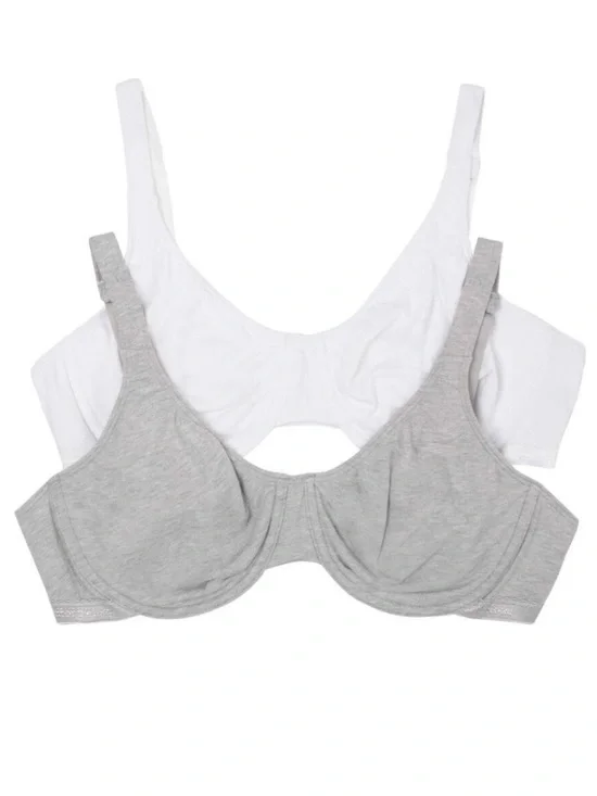 Fruit of the Loom beyondsoft smooth underwire 2-pack bras 38C