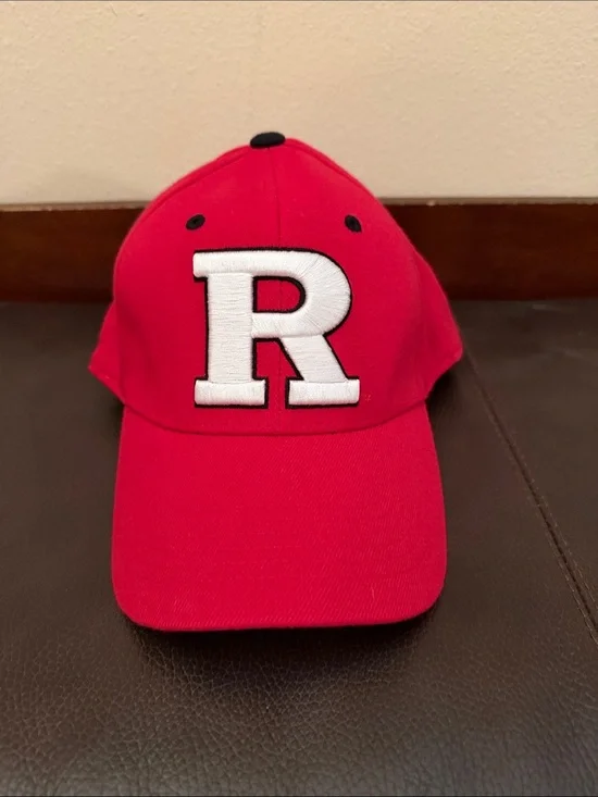 Rutgers Scarlet Knights Red Collegiate Baseball Cap w/ Embroidered White R