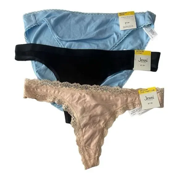 Jenni Thongs/Bikini 3 Pieces Sz M