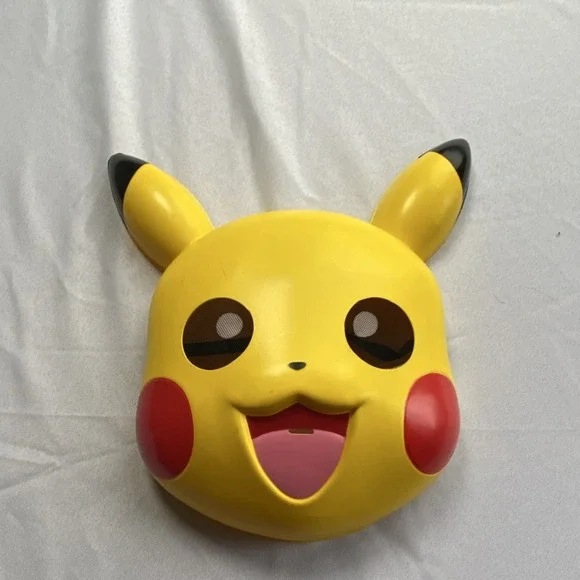 Disguise Pokémon Pikachu Kids Adjustable Face Mask Plastic Yellow One Size
