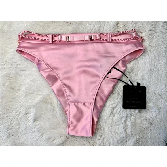 Honey Birdette SHIBARI🩷 Pink Rope Brazilian Brief Panty XS