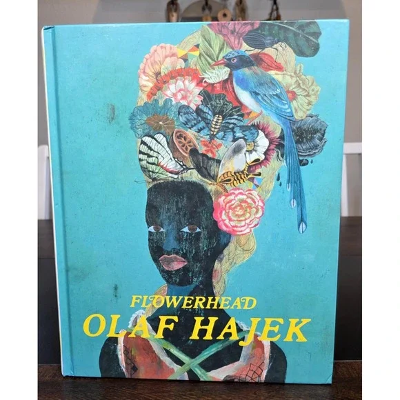 Flowerhead Olaf Hajek GoldBooks Hard Cover Coffee Table Book Colorful Flower‎
