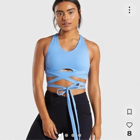 Gymshark wrap sports bra size Medium