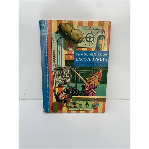Vintage 1960 The Golden Book Encyclopedia Book 12 Paricutin To Quicksand Book