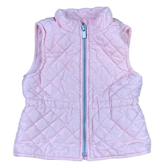 Old Navy Quilted Vest Pink 18-24 months