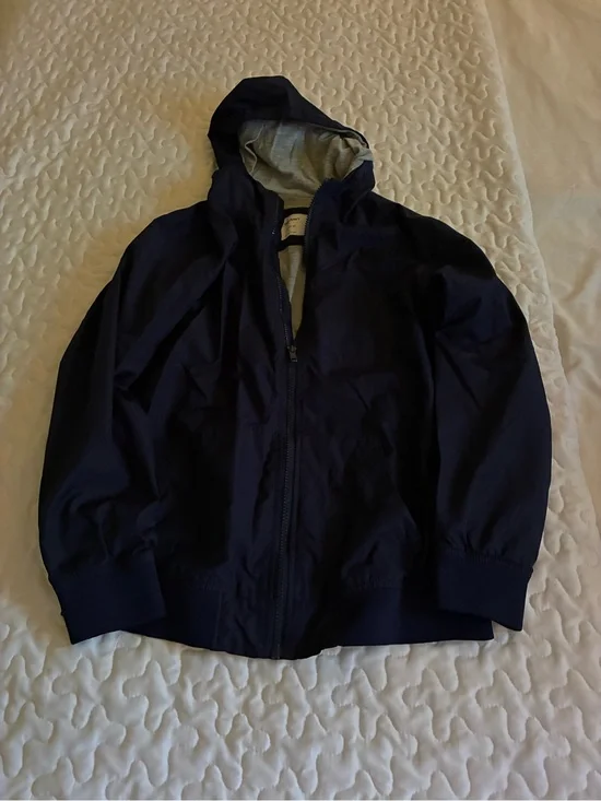 Old Navy Navy Blue Hooded Raincoat
