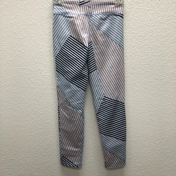 Old Navy Active Girls Med 8 Sport Striped Leggings