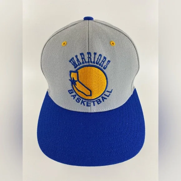 Mitchell & Ness Golden State Warriors Fitted Hat, Blue & Gray, Size 7-1/8