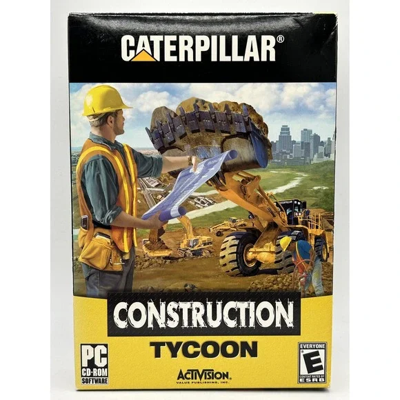 Caterpillar Construction‎ Tycoon Activision PC Cd-ROM Brand New Sealed