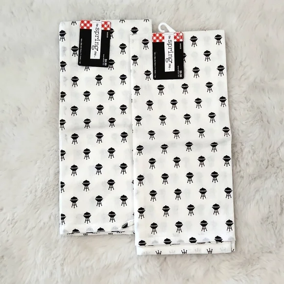 The Spring Smokey BbqTea Towels