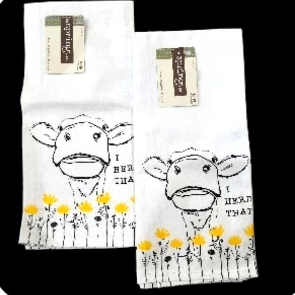 The Spring Cow Novelty Tea Towels