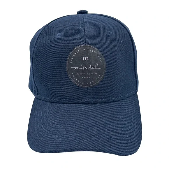 Mens Golf Hat‎ Navy Blue Adjustable Golf Cap w/vinyl California Logo