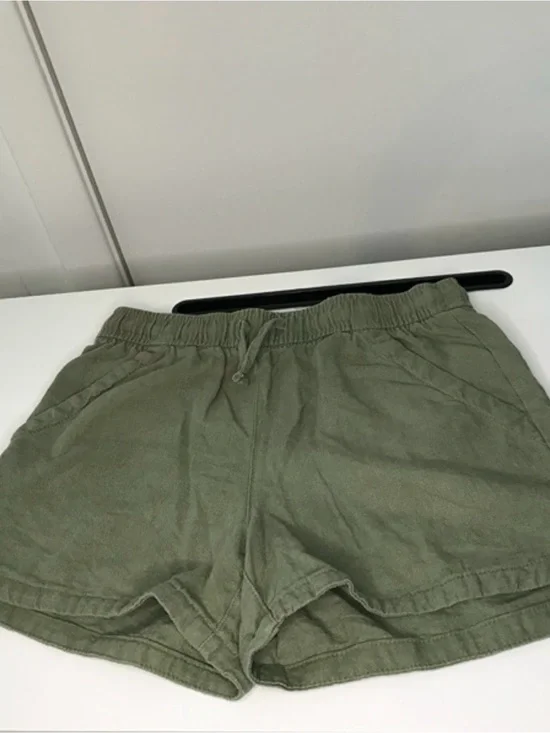Old Navy Girls Olive Green Drawstring Pull-On Shorts
