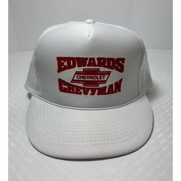 Vintage Edwards Chevrolet‎ ChevyMan Adjustable SnapBack Hat