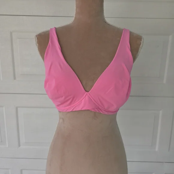Kindly Yours Pink Underwire Bra XL Neon Candy Sustainable Minimalist Chic