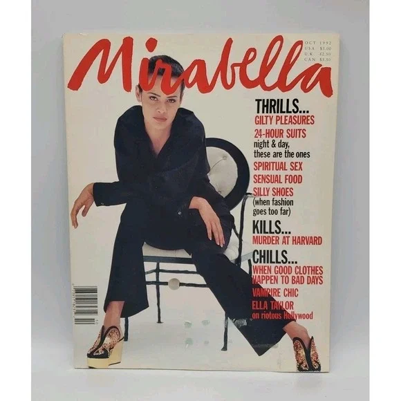 1992 October MIRABELLA Magazine Vampire Chic Ella Taylor Harvard