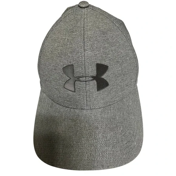 Under Armour Hat M/L Grey CoolSwitch Classic Fit Stretch Baseball Cap Golf Hat