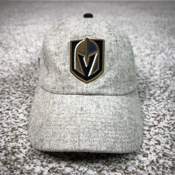 Vegas Golden Knights Hat Cap Strap Back Mens One Size Gray NHL Hockey Fanatics
