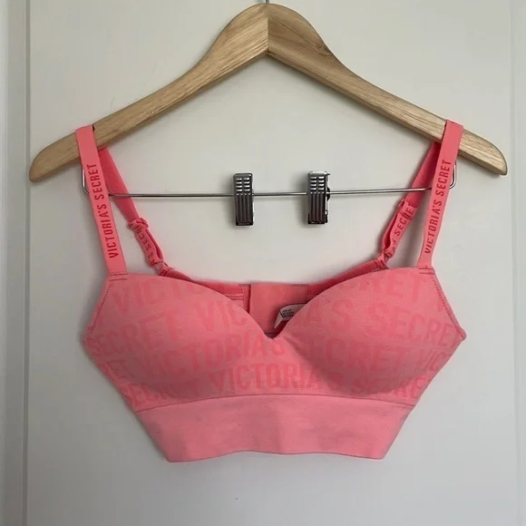 Victoria’s Secret Women’s Padded Sports Bra Orange S