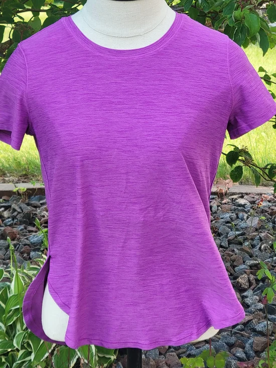 Old Navy Purple Short Sleeve Crewneck Tee Girls Large