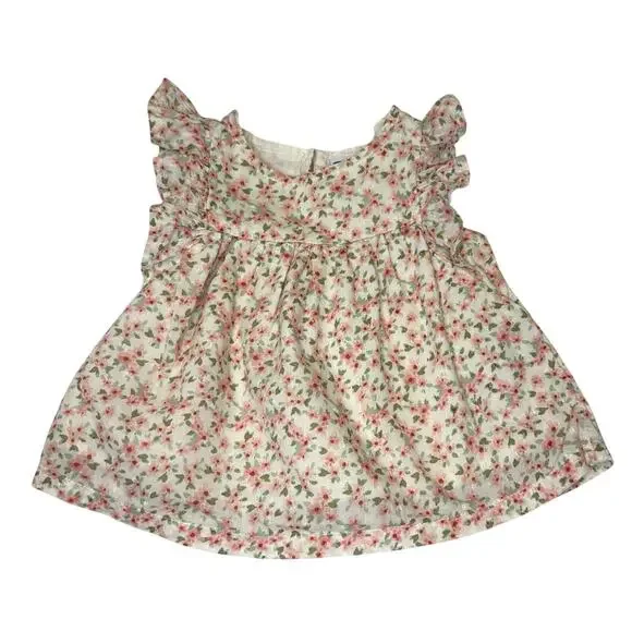 Old Navy Ditsy Floral Top Baby Girl 12-18M