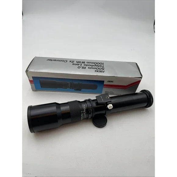 FOCAL 500MM F8.0 TELEPHOTO LENS 1000MM WITH 2X CONVERTER