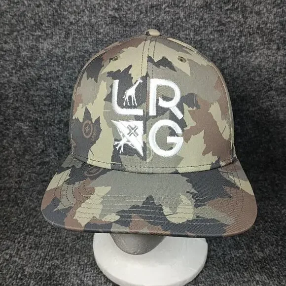 LRG Hat Cap Men Camo Snapback Embroidered Logo Streetwear Adjustable