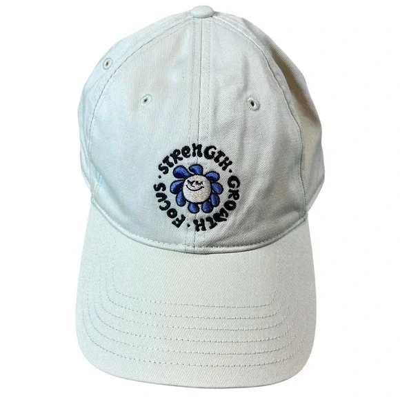 Under Armour Strength Focus Growth Flower Hat Beige Adjustable Cap 1383447 NEW