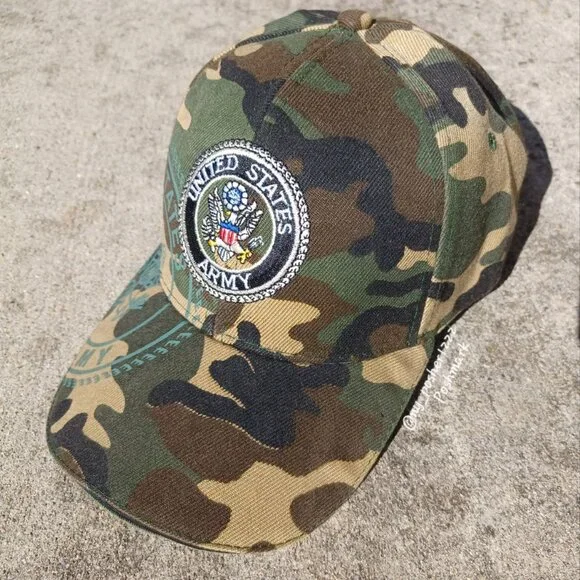 𝐆 𝐔𝐍𝐈𝐓𝐄𝐃 𝐒𝐓𝐀𝐓𝐄𝐒 𝐀𝐑𝐌𝐘 Baseball Cap Camo
