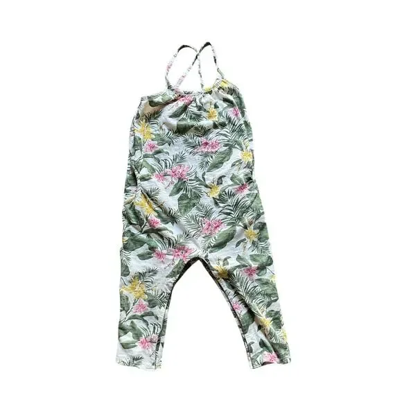 Old Navy Toddler Girls Tropical Floral Romper Jumpsuit Size 2T